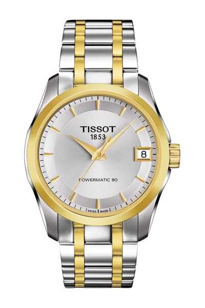 Tissot Couturier Bracelet Watch, 32mm In Silver/gold