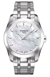Tissot Women's Couturier Bracelet Watch In Silver/mop/silver