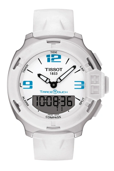 Tissot T-race Touch Sport Watch, 42.2mm In White