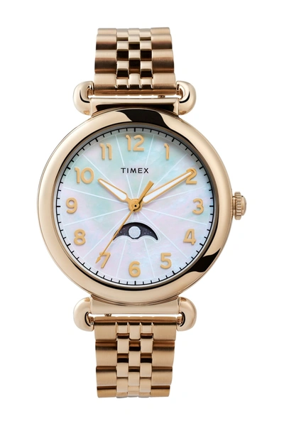 Timex Women's Model 23 Bracelet Watch In Gold/mop/gold