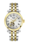 GEVRIL MADISON TWO-TONE BRACELET WATCH, 39MM,840840121769