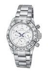 Porsamo Bleu Alexis Multi-function Bracelet Watch In Silver-white
