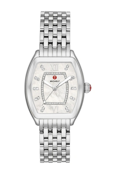 Michele Releve Diamond Bracelet Watch, 31mm X 40mm