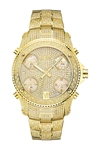 Jbw Men's Jet Setter Diamond (2 Ct.t.w.) 18k Gold Plated Stainless Steel Watch In Gold