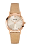 BULOVA NUDE STRAP WATCH, 32MM,042429520318