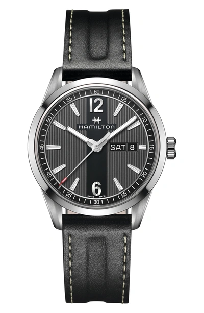 Hamilton Men's American Classic Bracelet Watch In Black/silver/dark Grey