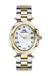 Porsamo Bleu Women's South Sea Swarovski Crystal Two-tone Bracelet Watch