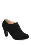 Journee Collection Womens Leona Inside Zip Block Heel Booties In Black