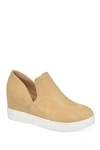 Journee Collection Collection Women's Cardi Wide Width Sneaker Wedge In Tan