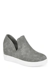 Journee Collection Collection Women's Cardi Wide Width Sneaker Wedge In Grey