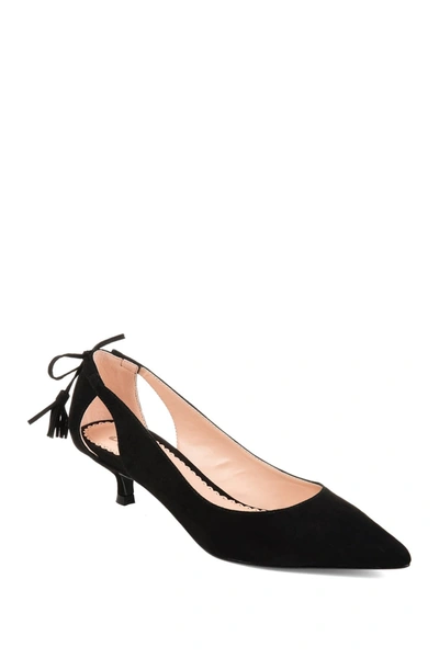Journee Collection Journee Bindi Kitten Heel Pump In Black