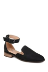 Journee Collection Journee Loreta Ankle Buckle Flat In Black