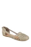 Journee Collection Women's Ekko Woven Round Toe Flats In Grey