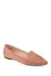 Journee Collection Journee Mindee Crisscross Toe Flat In Blush