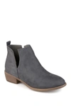 Journee Collection Journee Womens Rimi Pull On Stacked Heel Booties In Grey