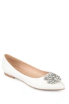 Journee Collection Journee Renzo Embellished Flat In White