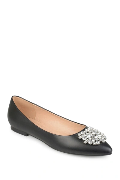 Journee Collection Journee Renzo Embellished Flat In Black