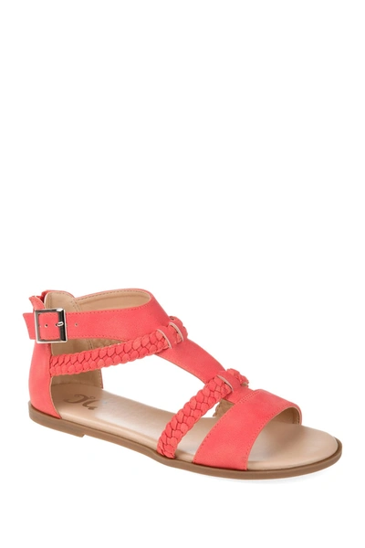 Journee Collection Florence Sandal In Coral