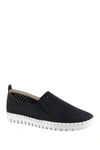 Easy Street Fresh Perforated Slip-on Sandal In Black