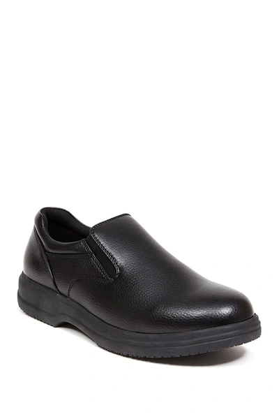 Deer Stags Manager Faux Leather Slip-on In Black