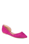 Journee Collection Journee Ester D'orsay Flat In Plum