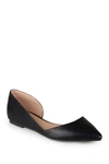 Journee Collection Journee Cortni D'orsay Flat In Black