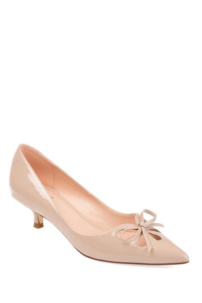 Journee Collection Lutana Kitten Heel Pump In Nude