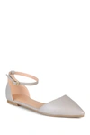 Journee Collection Journee Reba Ankle Strap Flat In Grey