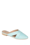 Journee Collection Women's Giada Pointed Toe Slip On Mules In Mint
