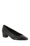 Easy Street Prim Block Heel Pump In Black