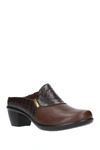 Easy Street Cynthia Comfort Mules Women's Shoes In Tan Combin