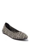 Mia Kerri Pointed Toe Flat In Zebra/ Bla