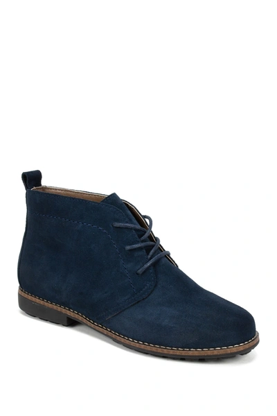 White Mountain Footwear Auburn Suede Bootie In Navy/suede