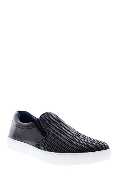 Zanzara Alexandria Woven Slip-on Sneaker In Black