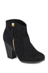 Journee Collection Link Round Toe Bootie In Black