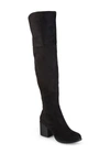 Journee Collection Sana Womens Wide Calf Tall Over-the-knee Boots In Black