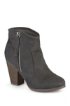 Journee Collection Journee Link Round Toe Bootie In Charcoal