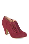 Journee Collection Piper Caged Ankle Bootie In Wine