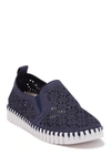 Ilse Jacobsen Hornbaek Tulip Perforated Slip-on Sneaker In Navy