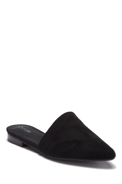 Abound Amelya Pointed Toe Mule In Black Faux Suede