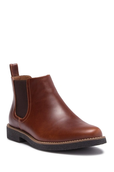 Deer Stags Mens Rockland Block Heel Chelsea Boots In Brown