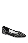 Journee Collection Batavia Rhinestone Flat In Black