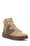 Hybrid Green Label Globetrotter Leather Mid Sneaker In Khaki