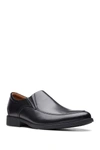Clarks Whiddon Step Slip-on Loafer In Black Leat