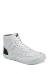 Hybrid Green Label Drifter Leather Mid Sneaker In Leather Wh