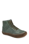Hybrid Green Label Drifter Leather Mid Sneaker In Green