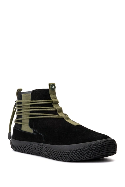 Hybrid Green Label Renegade Suede Mid Sneaker In Black