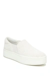 Vince Warren Platform Slip-on Sneaker In White