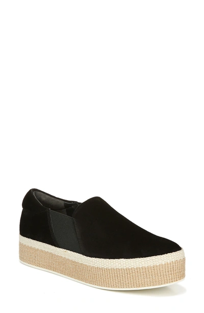 Vince Wilden Flatform Espadrille Shoe In Black