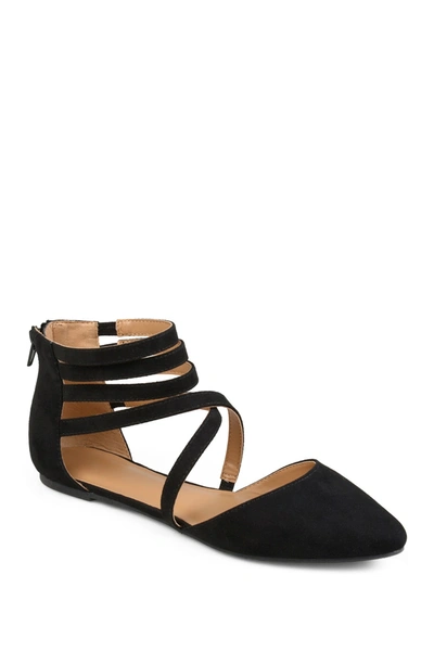 Journee Collection Journee Marlee Ankle Strap Flat In Black